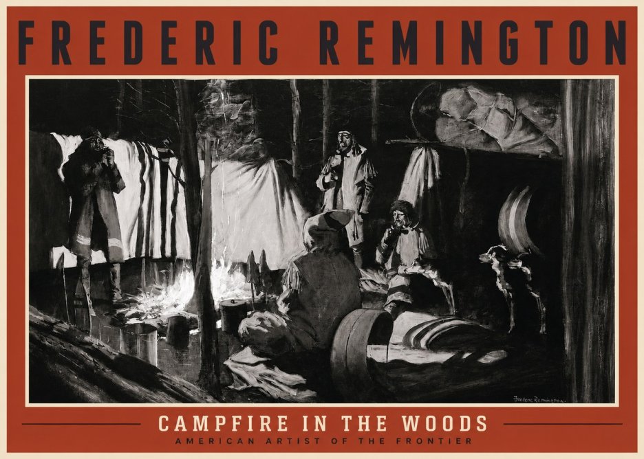 Frederic Remington A Trapper's Camp No2 - Plakát