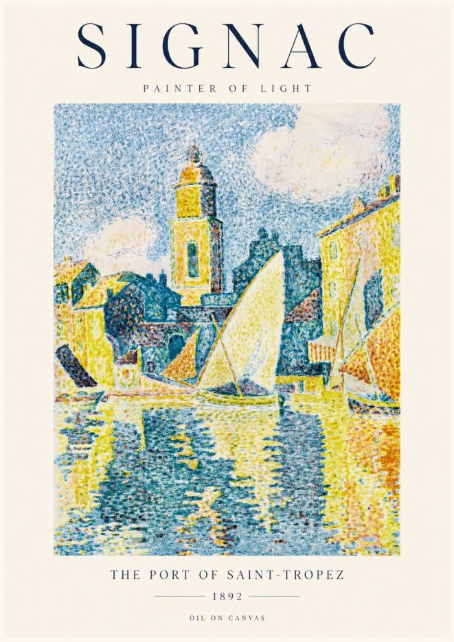 Signac The Port of Saint-tropez No1 - Plakát