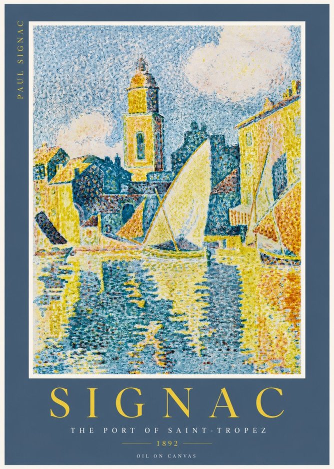 Signac The Port of Saint-tropez No2 - Plakát