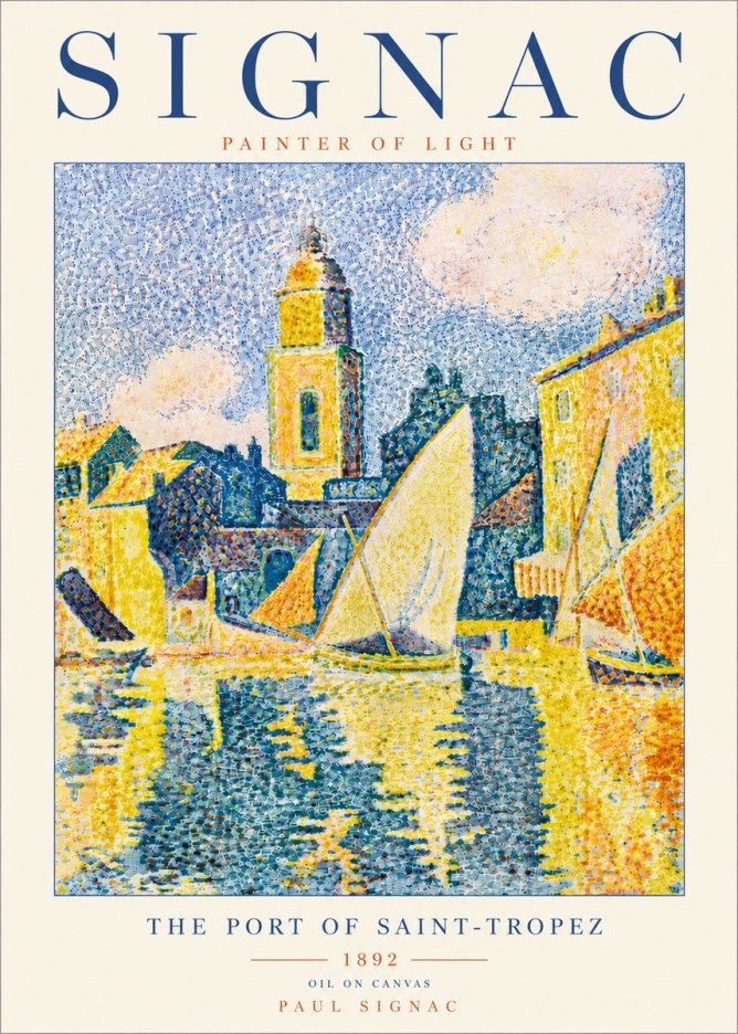 Signac The Port of Saint-tropez No6 - Plakát