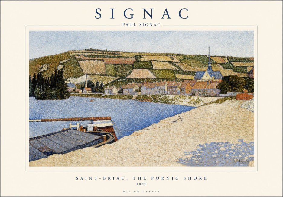 Signac Saint-briac, the Pornic Shore No1 - Plakát