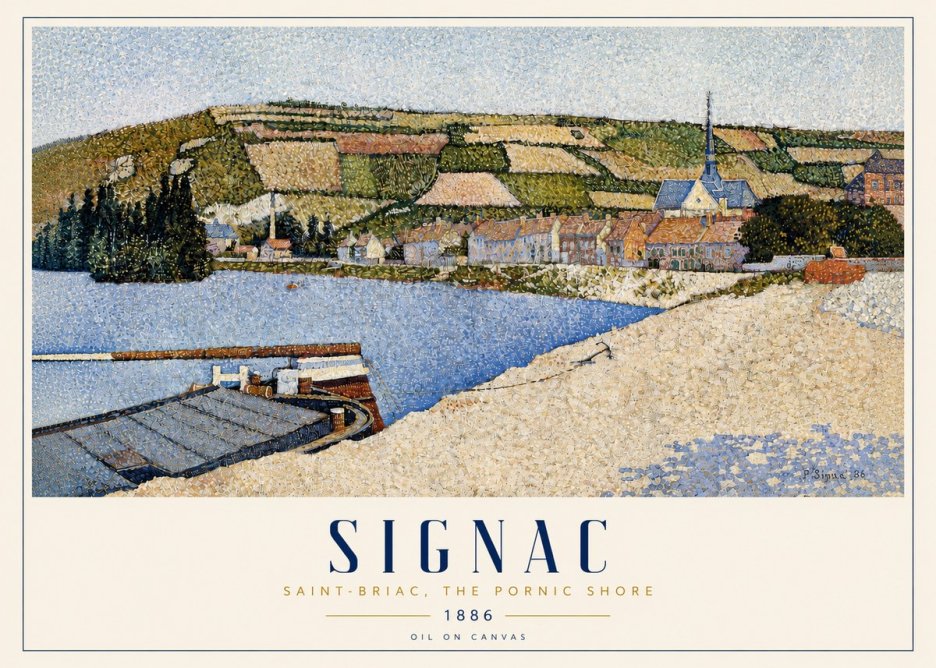 Signac Saint-briac, the Pornic Shore No3 - Plakát