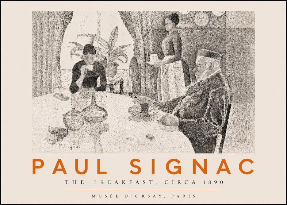 Signac The Breakfast No3 - Plakát