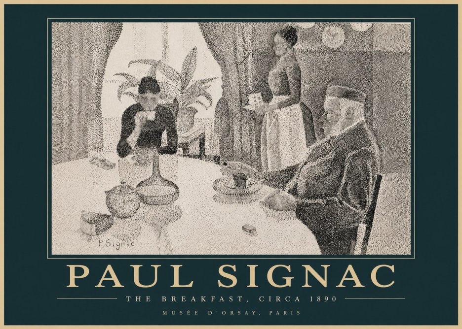 Signac The Breakfast No4 - Plakát