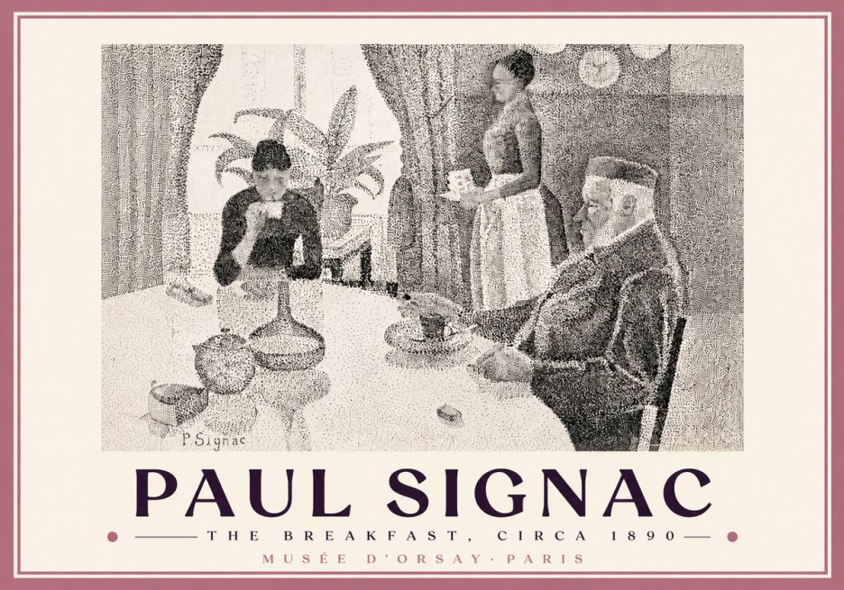 Signac The Breakfast No5 - Plakát