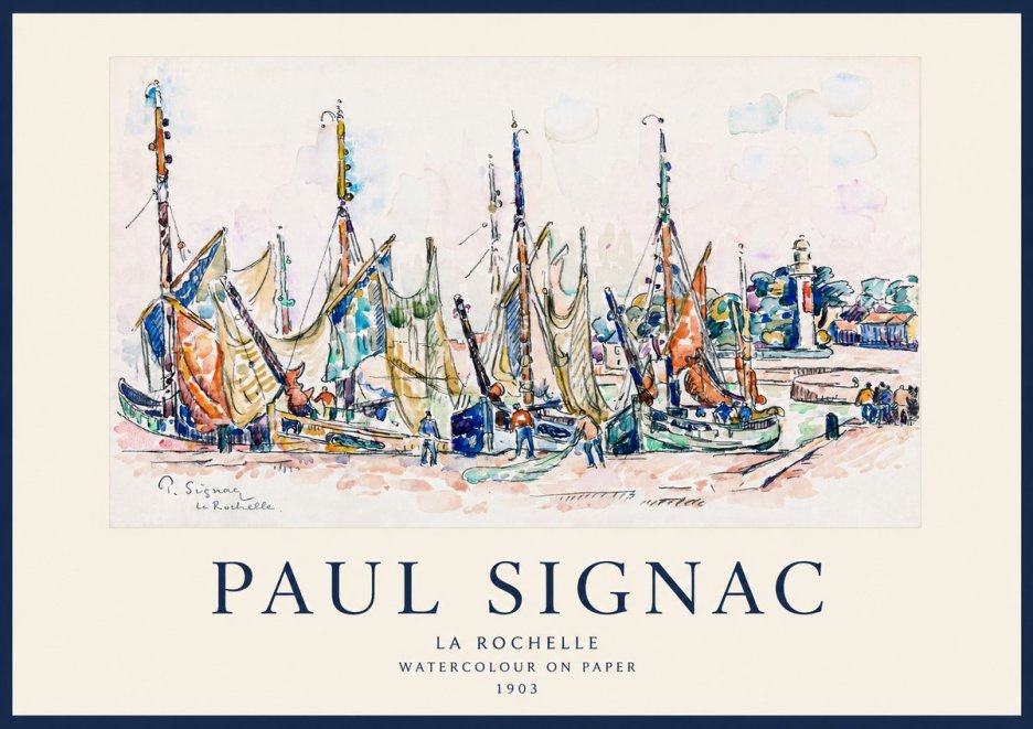 Signac La Rochelle I No1 - Plakát
