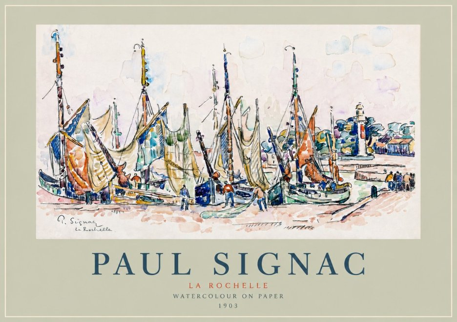 Signac La Rochelle I No2 - Plakát