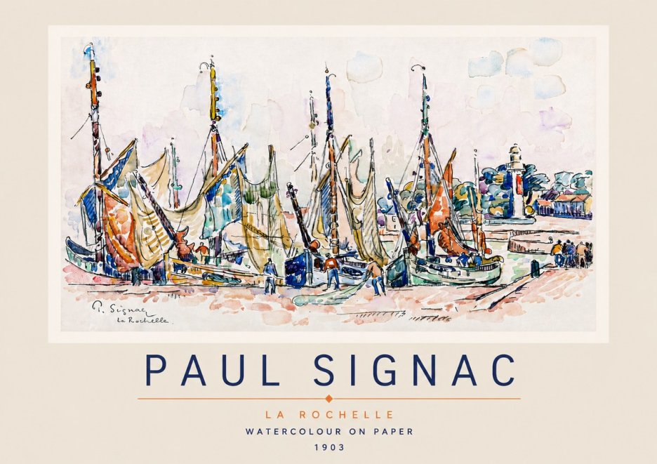 Signac La Rochelle I No3 - Plakát
