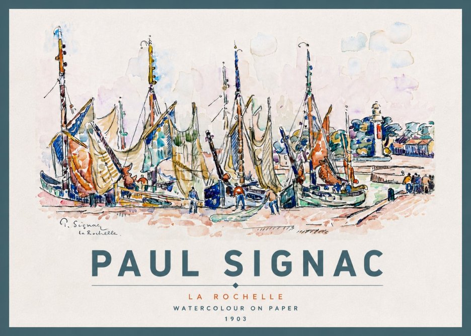 Signac La Rochelle I No4 - Plakát