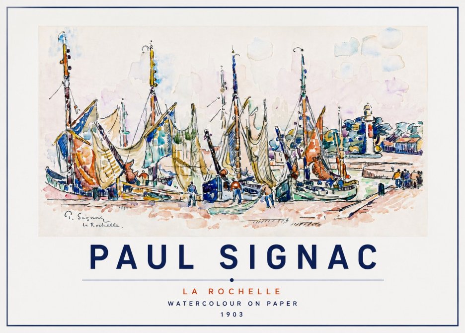 Signac La Rochelle I No5 - Plakát