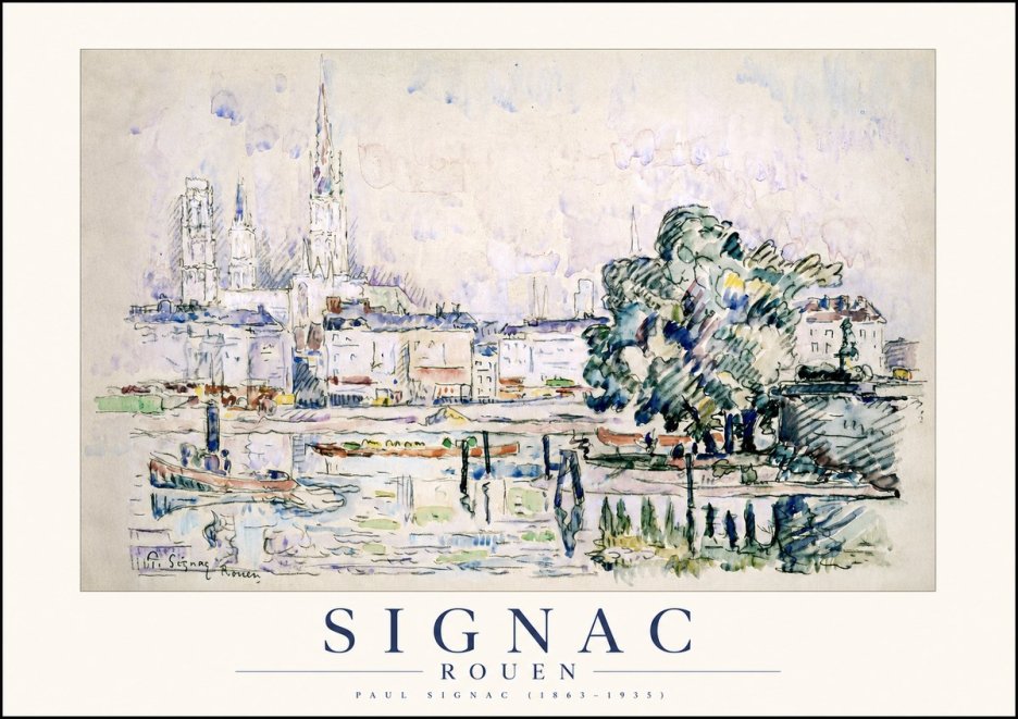 Signac Rouen No1 - Plakát
