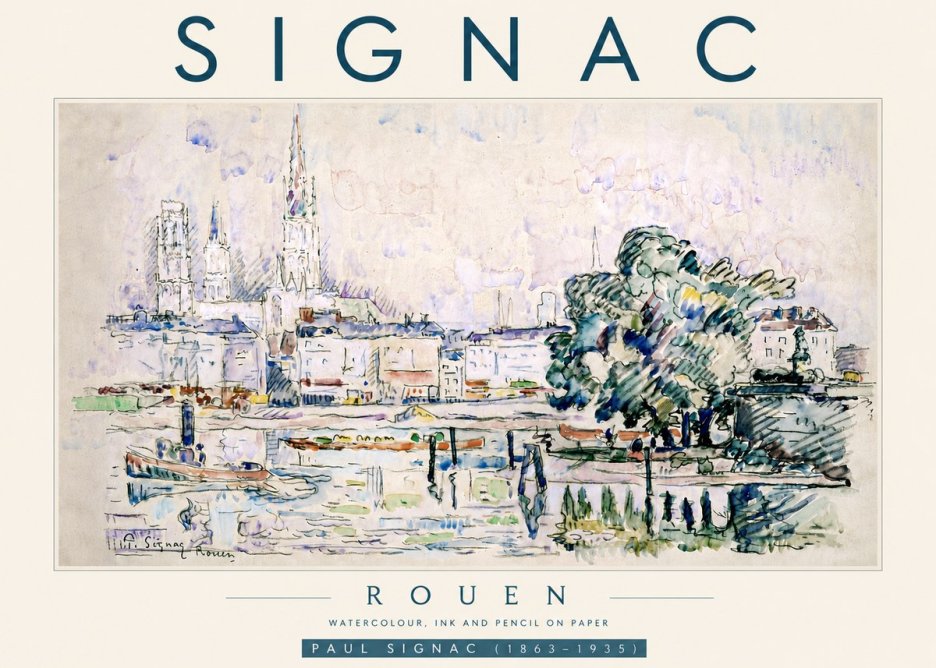 Signac Rouen No5 - Plakát