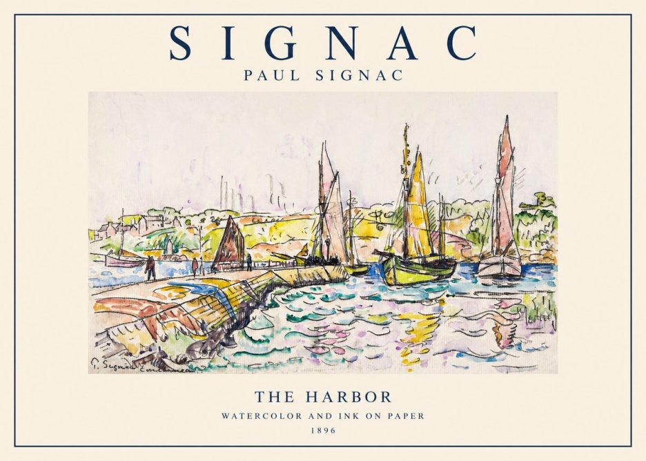 Signac The Harbor I No1 - Plakát