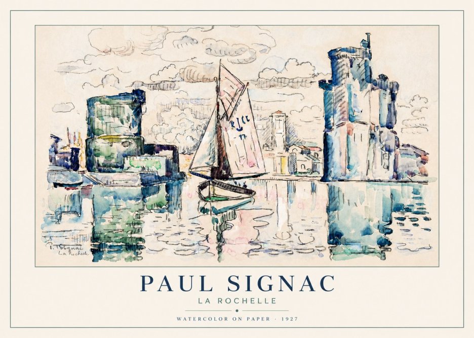 Signac La Rochelle II No4 - Plakát