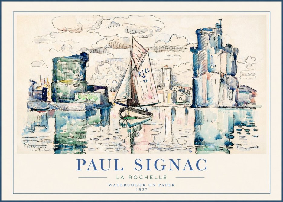 Signac La Rochelle II No5 - Plakát