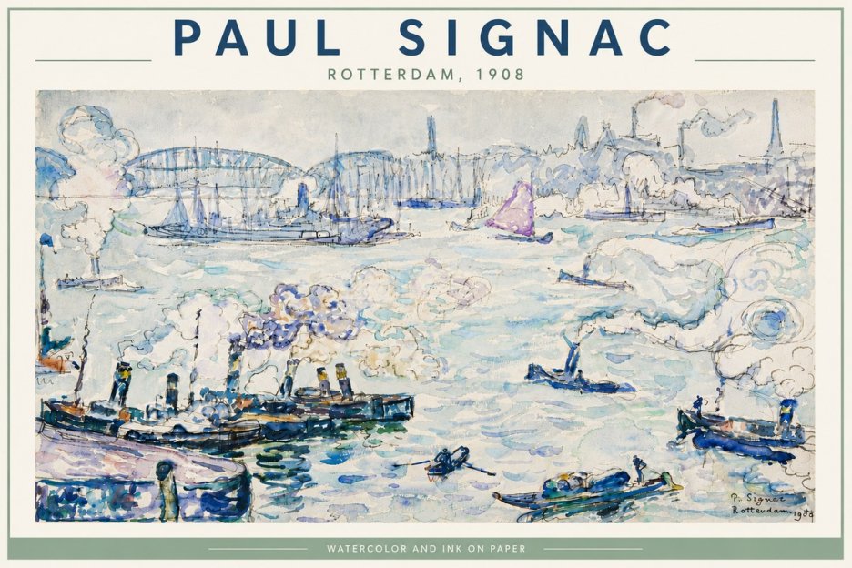 Signac Rotterdam, 1908 No6 - Plakát