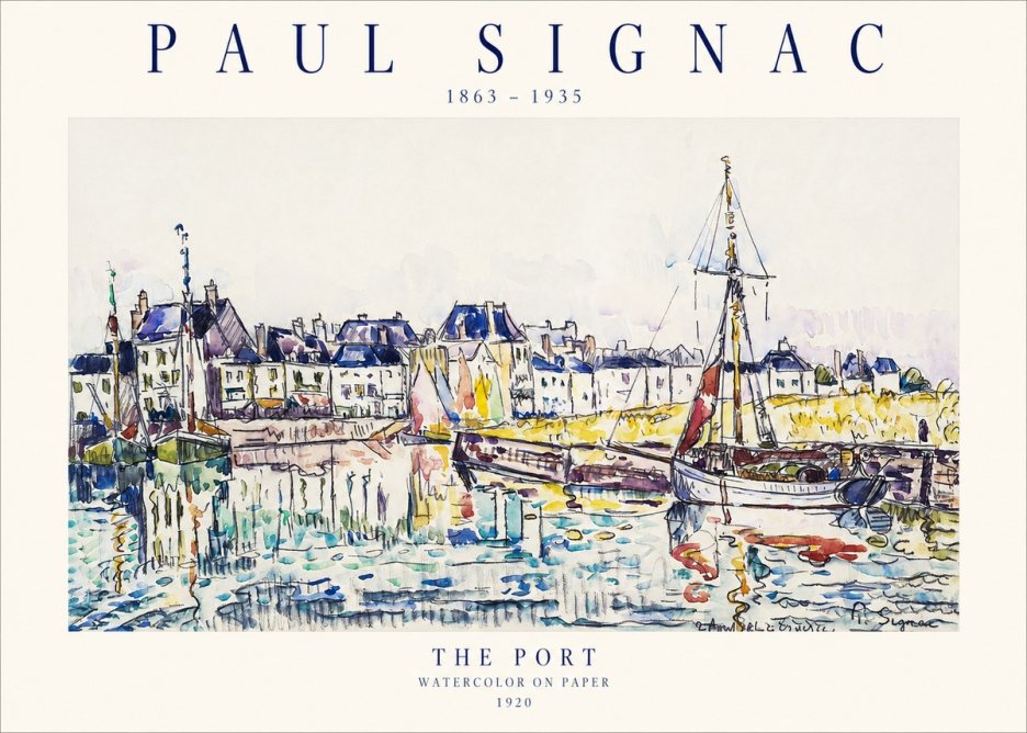 Signac The Port I No1 - Plakát