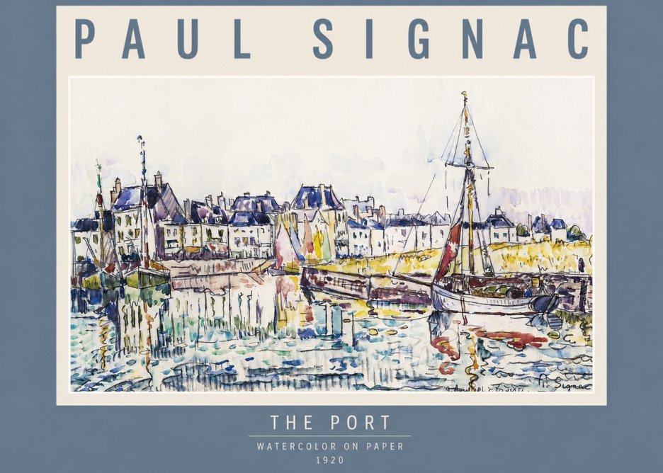 Signac The Port I No3 - Plakát