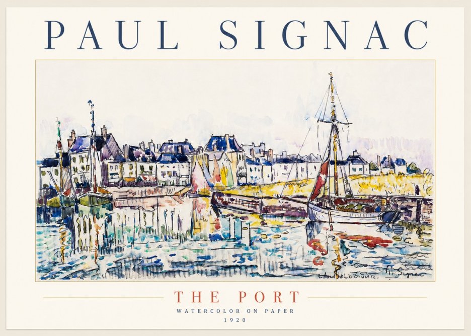 Signac The Port I No5 - Plakát