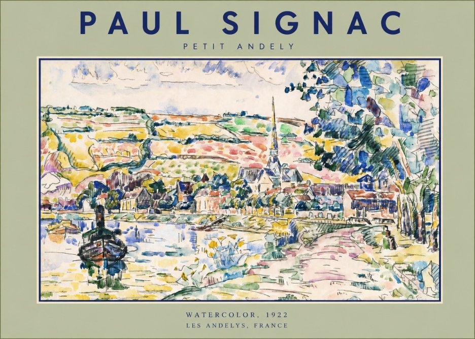 Signac Petit Andely No3 - Plakát