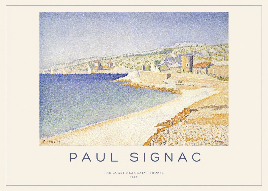 Signac The Coast Near Saint-tropez No1 - Plakát