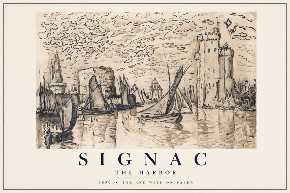 Signac The Harbor II No1 - Plakát