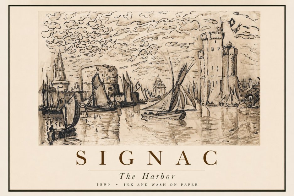 Signac The Harbor II No2 - Plakát