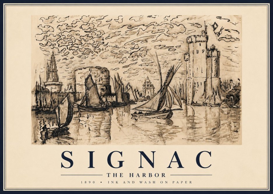 Signac The Harbor II No6 - Plakát