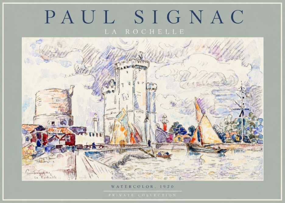 Signac La Rochelle III No4 - Plakát