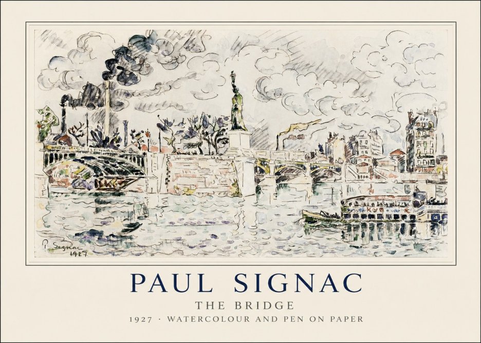 Signac The Bridge II No1 - Plakát