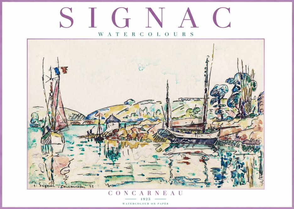 Signac Concarneau No4 - Plakát