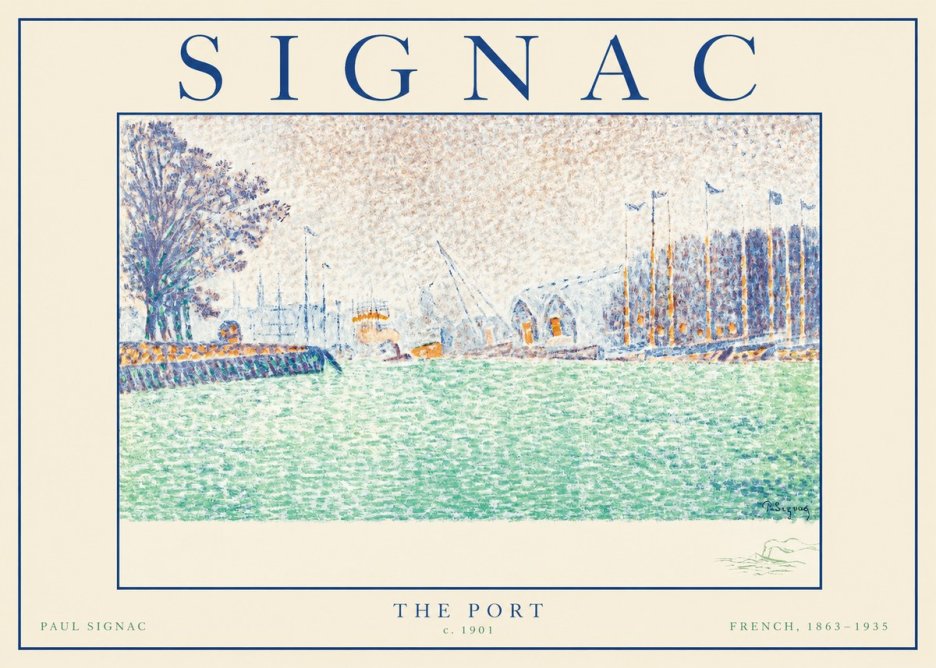 Signac The Port II No1 - Plakát