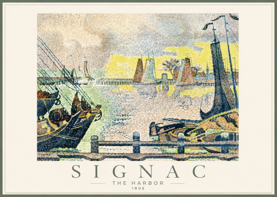 Signac The Harbor III No4 - Plakát