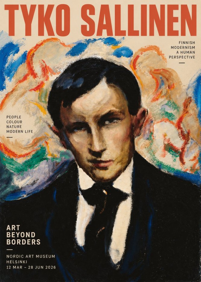 Tyko Sallinen Portrait of a Man II No3 - Plakát