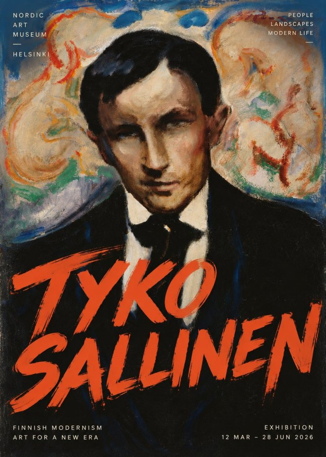 Tyko Sallinen Portrait of a Man II No5 - Plakát