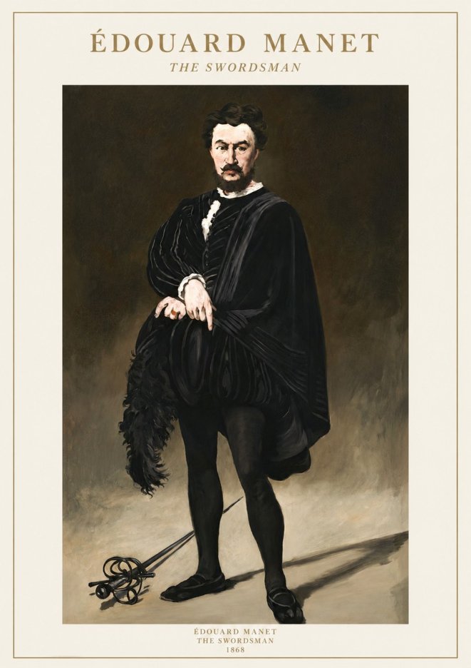 Édouard Manet The Swordsman No1 - Plakát