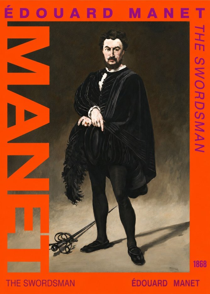 Édouard Manet The Swordsman No2 - Plakát