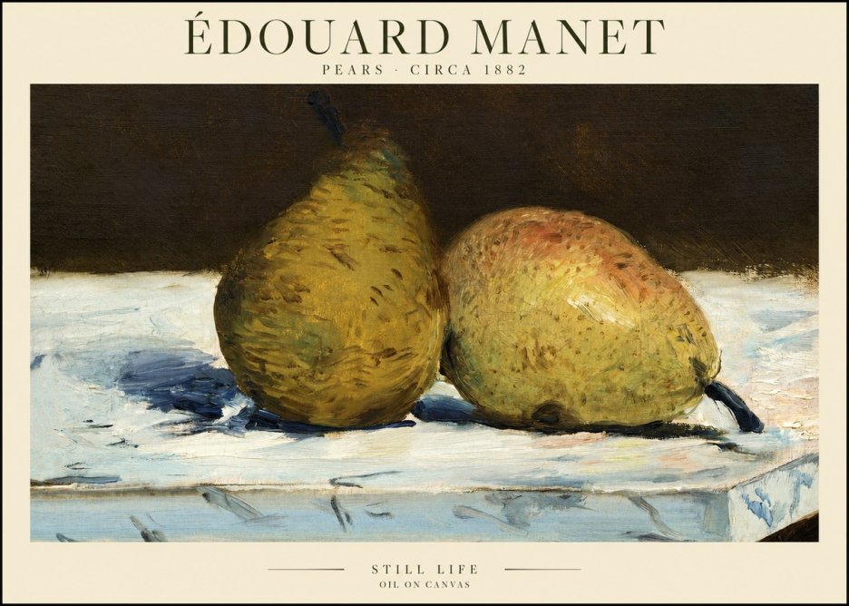 Édouard Manet Pears No1 - Plakát