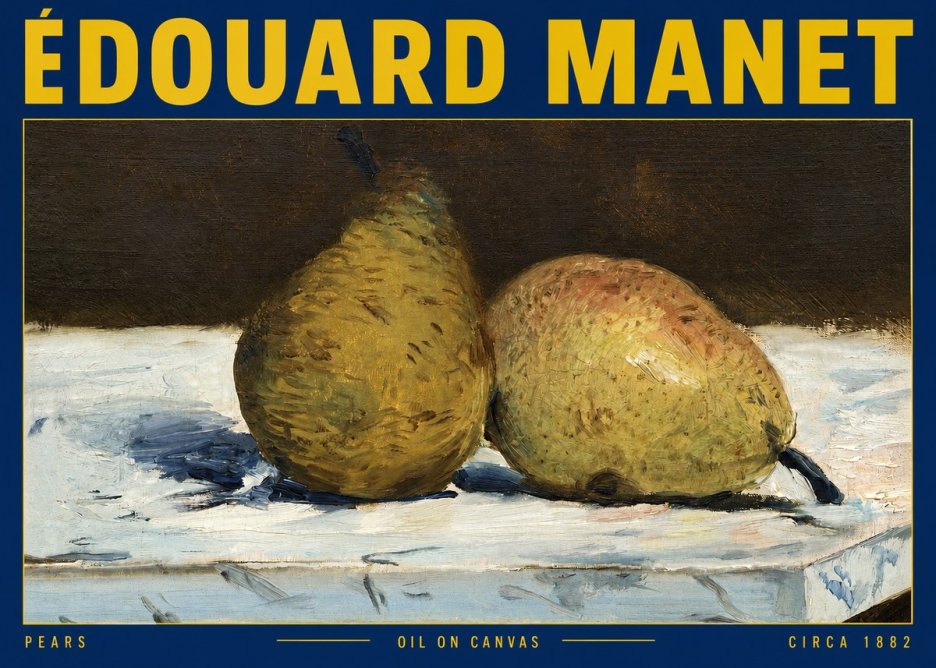 Édouard Manet Pears No2 - Plakát