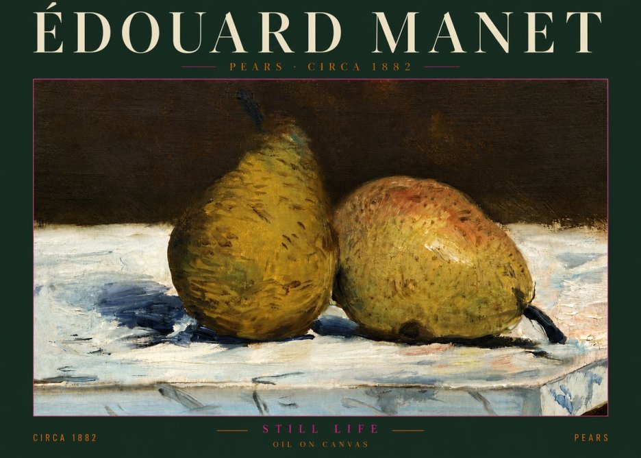 Édouard Manet Pears No5 - Plakát