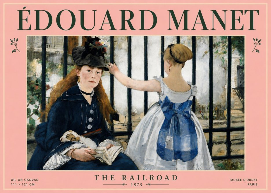 Édouard Manet The Railroad No4 - Plakát