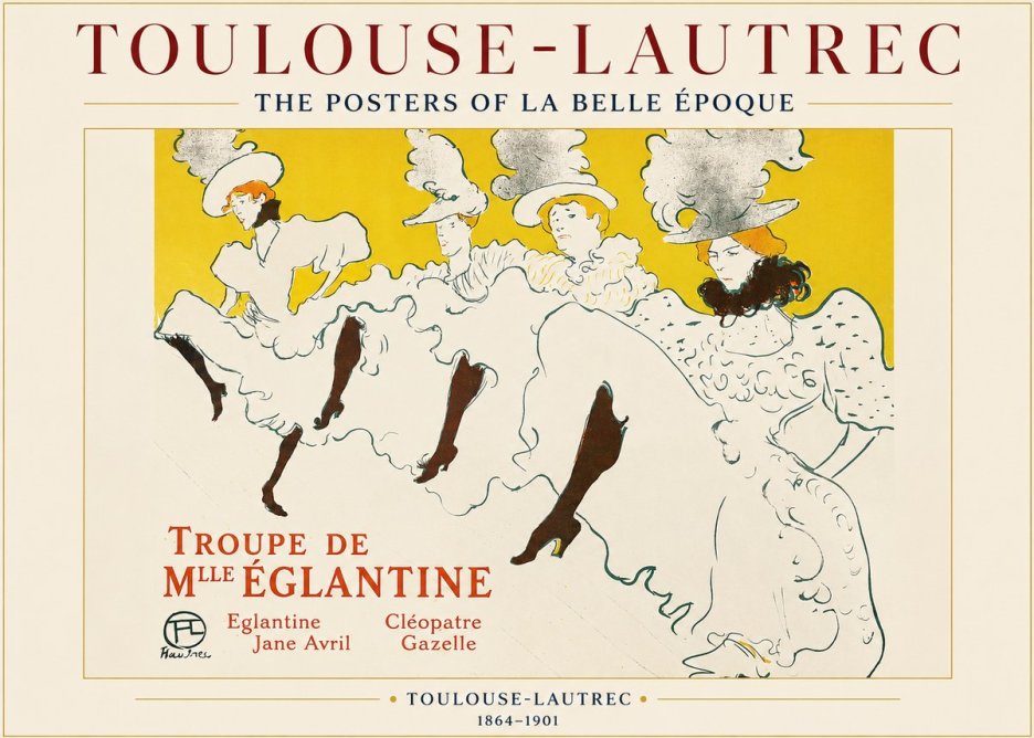Toulouse-Lautrec Troupe De Mlle Églantine No1 - Plakát