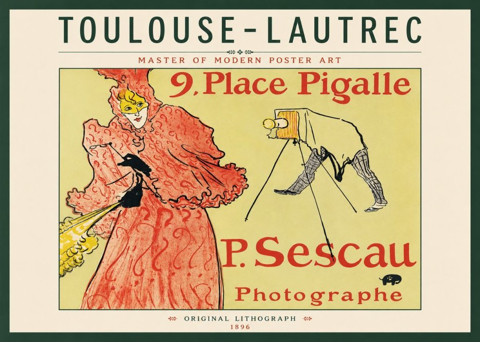Toulouse-Lautrec 9. Place Pigalle No3 - Plakát
