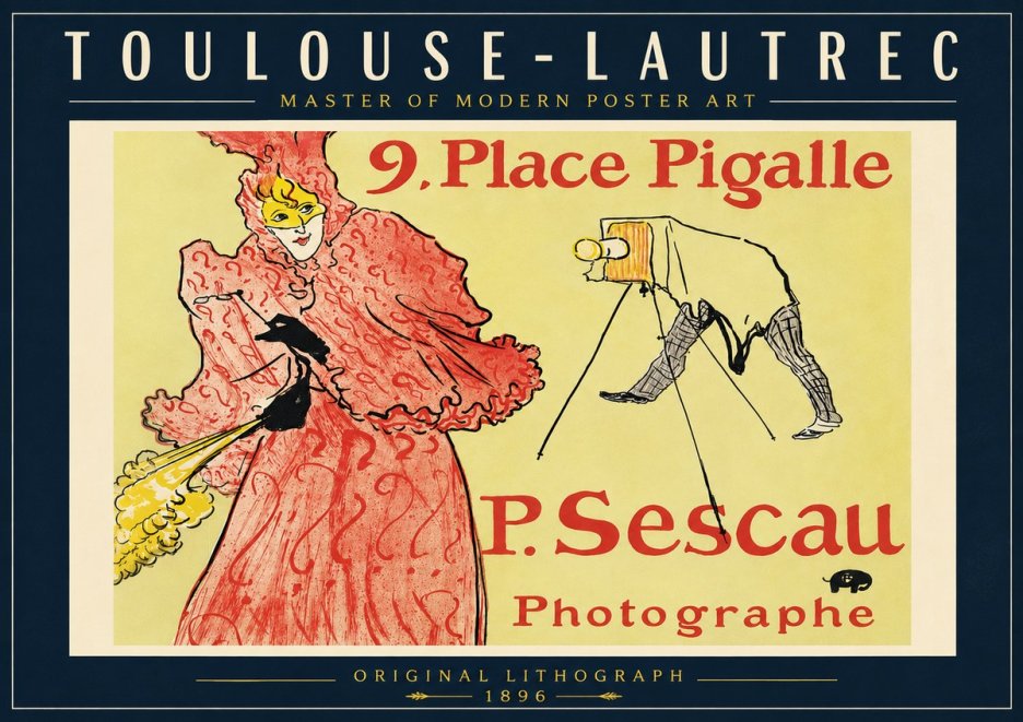 Toulouse-Lautrec 9. Place Pigalle No6 - Plakát
