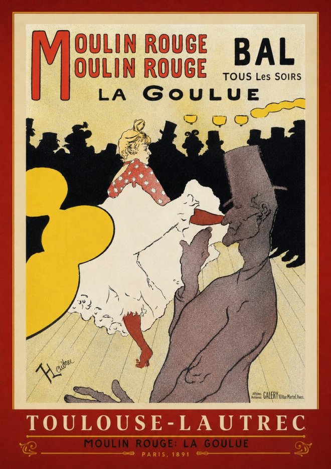 Toulouse-Lautrec Moulin Rouge: La Goulue No4 - Plakát
