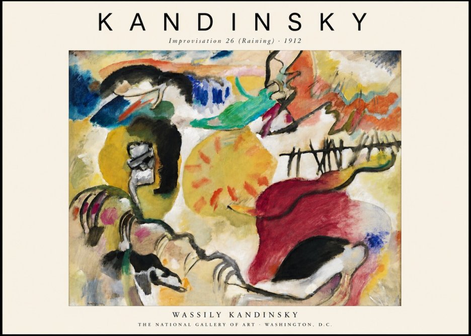 Kandinsky Improvisation 26 (Raining) No1 - Plakát