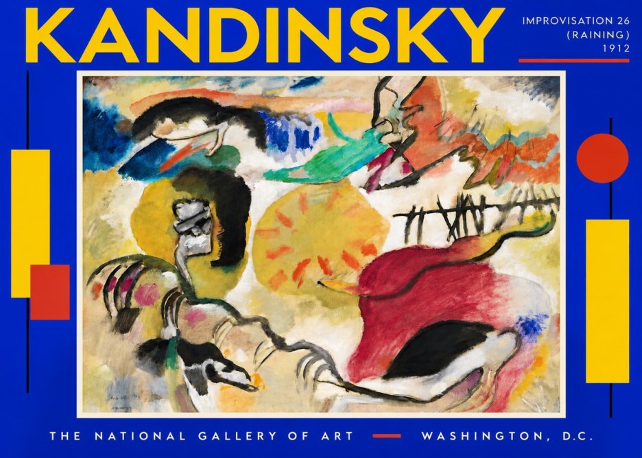 Kandinsky Improvisation 26 (Raining) No5 - Plakát