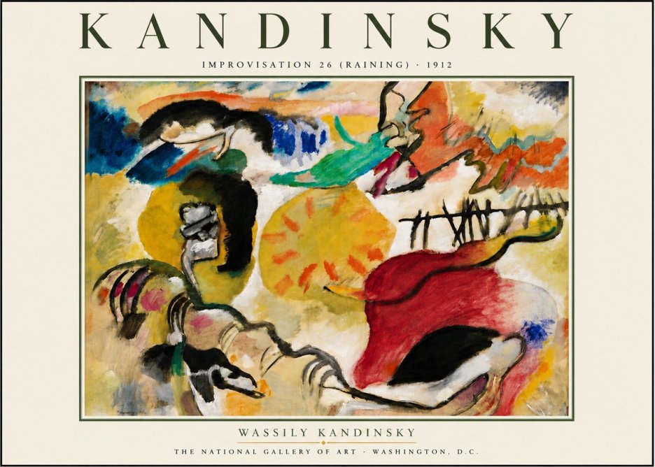 Kandinsky Improvisation 26 (Raining) No6 - Plakát