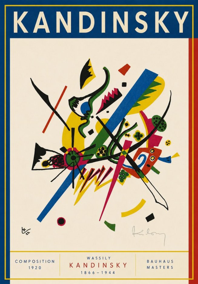 Kandinsky Composition, 1920 No3 - Plakát