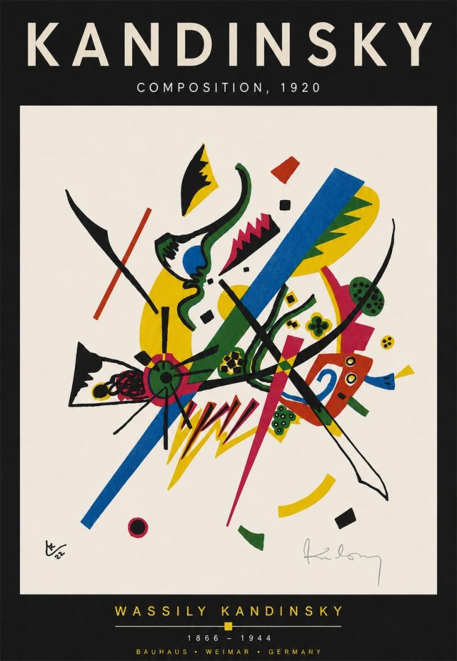 Kandinsky Composition, 1920 No4 - Plakát